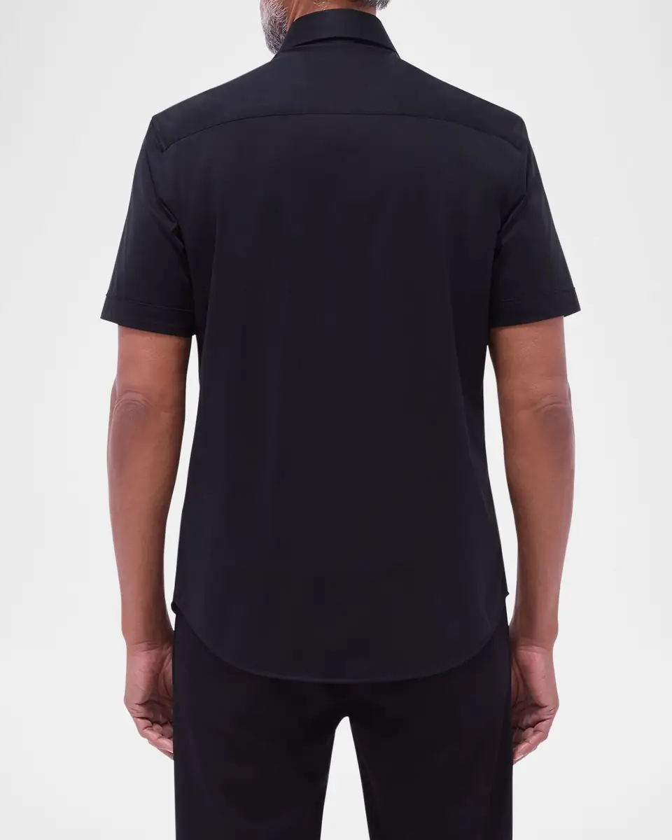 Bugatchi Men's Miles Slim Short Sleeve Shirt | Thumbnail 2