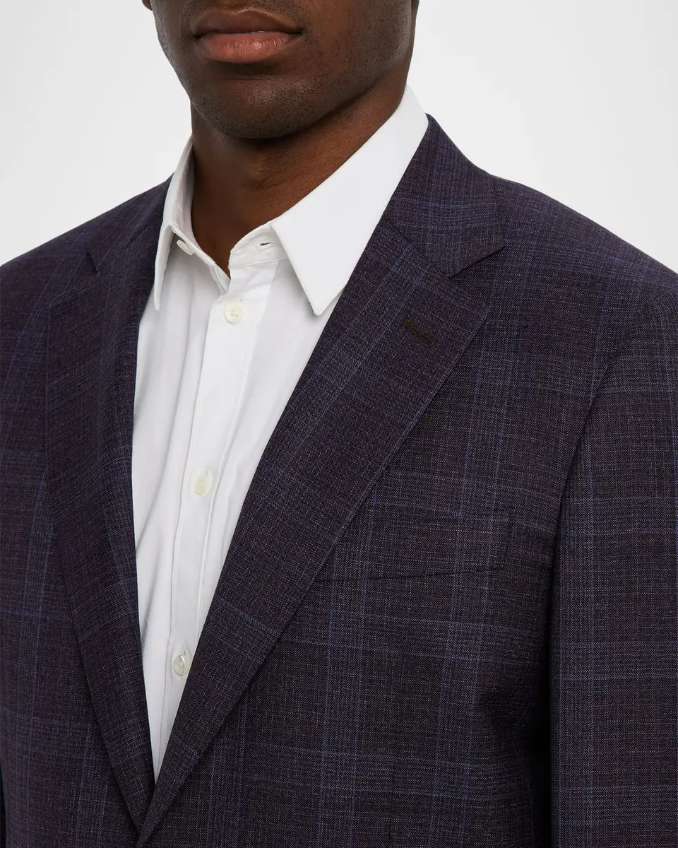 Canali Men's Plaid Wool Notch-Lapel Sport Coat | Thumbnail 2