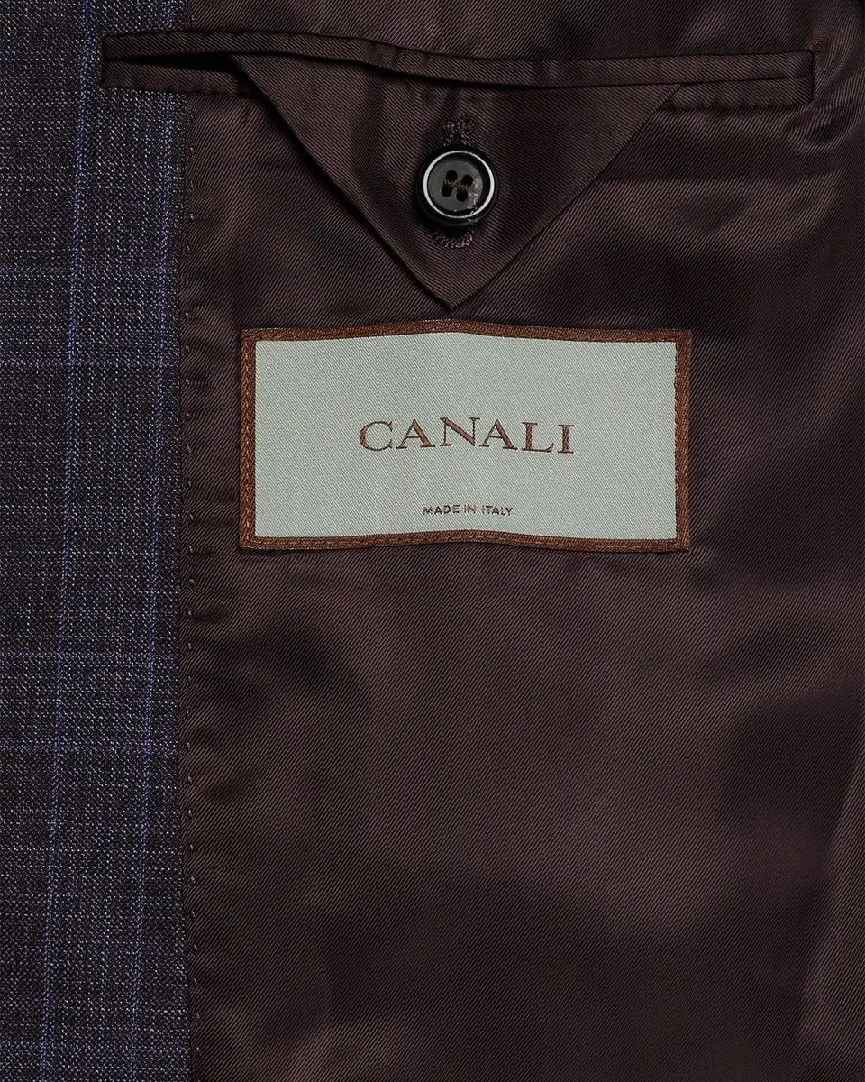 Canali Men's Plaid Wool Notch-Lapel Sport Coat | Thumbnail 3