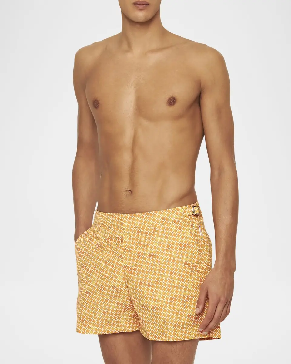 Orlebar Brown Men's Setter Geo-Print Swim Shorts | Thumbnail 2 Orlebar Brown Men's Setter Geo-Print Swim Shorts | Thumbnail 2