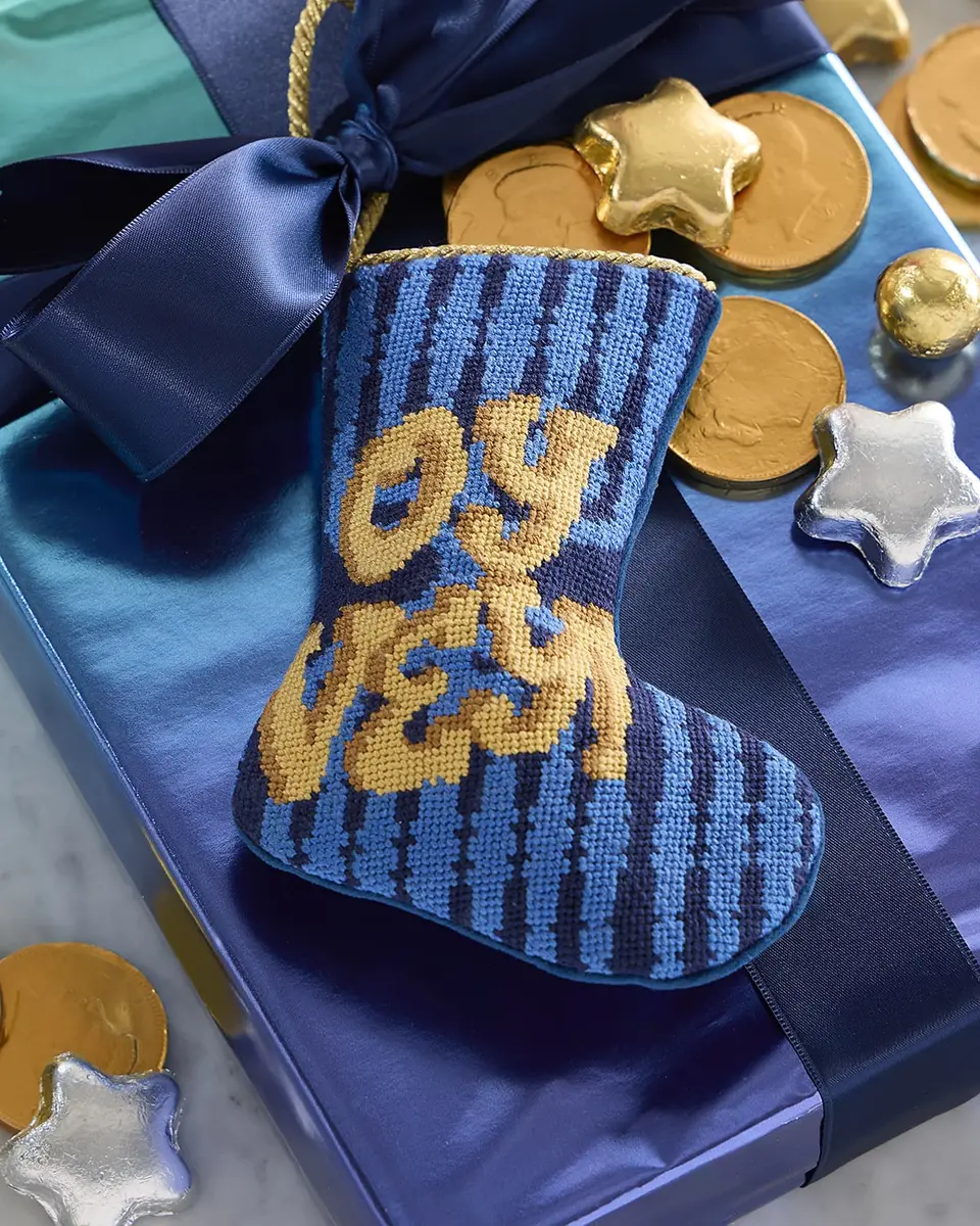 Bauble Stockings x Sainty Nelsen "Oye Vey!" Mini Bauble Stocking