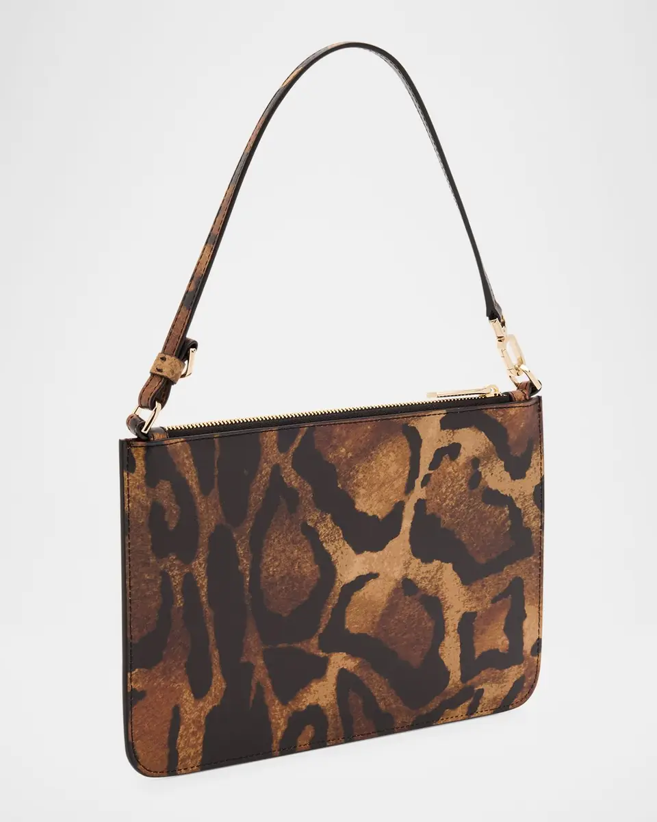Christian Louboutin Loubi54 Flat Pouch Bag in Bengal-Print Leather | Thumbnail 3 Christian Louboutin Loubi54 Flat Pouch Bag in Bengal-Print Leather | Thumbnail 3