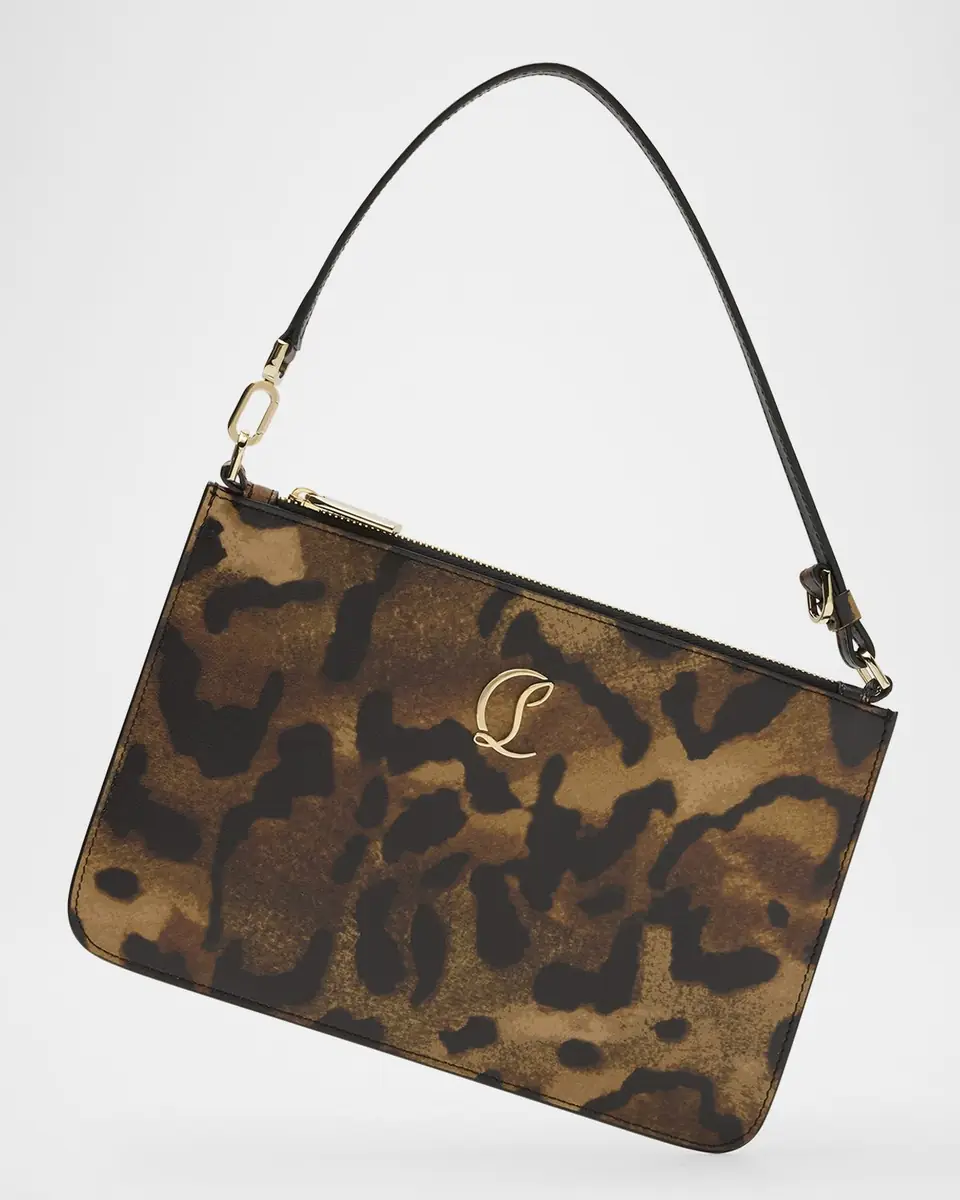 Christian Louboutin Loubi54 Flat Pouch Bag in Bengal-Print Leather | Thumbnail 5 Christian Louboutin Loubi54 Flat Pouch Bag in Bengal-Print Leather | Thumbnail 5