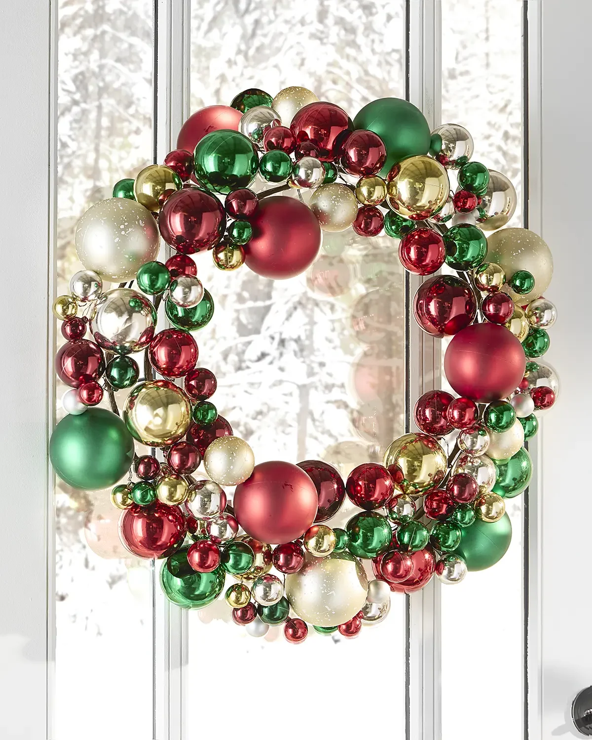 Cody Foster & Co Traditional Christmas Ornament Wreath