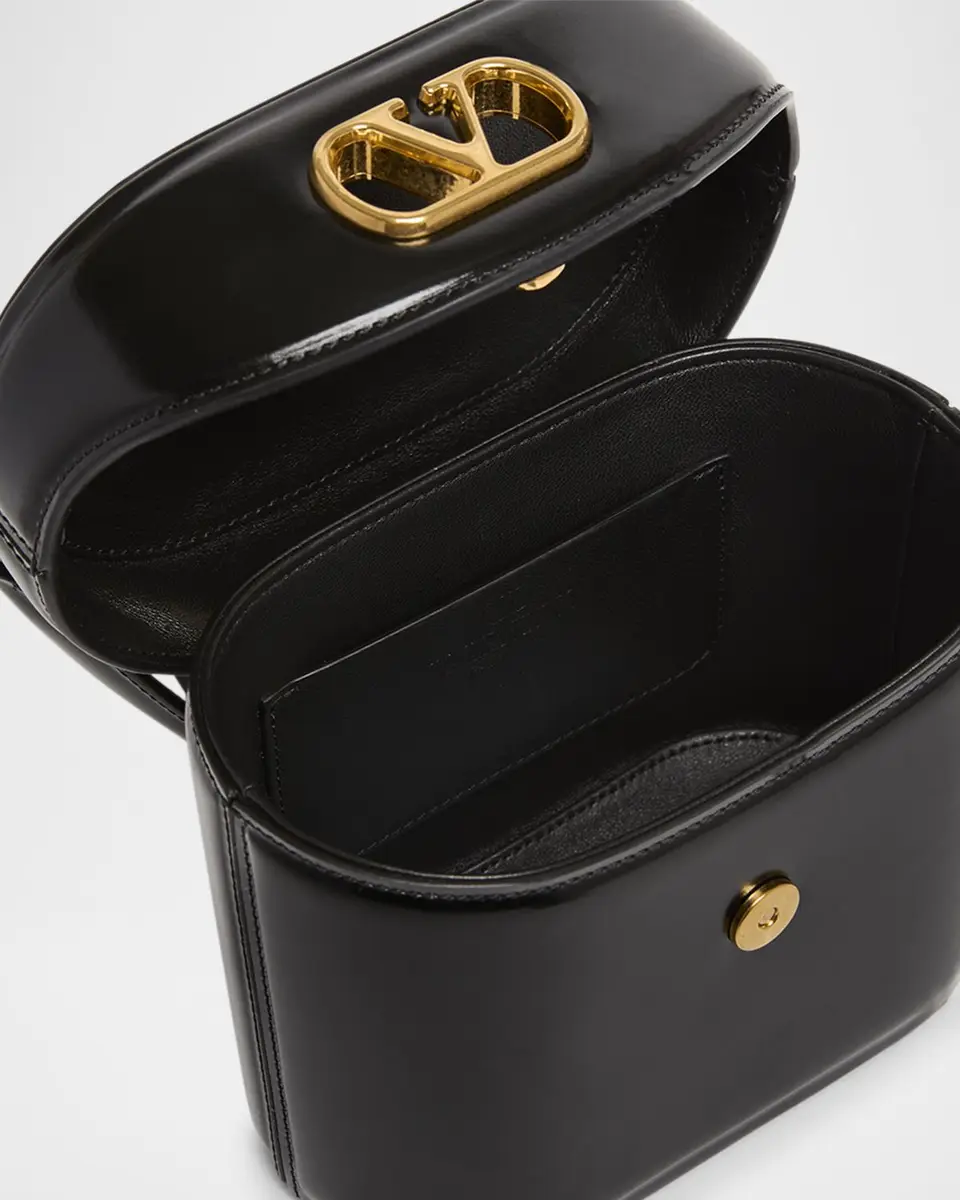 Valentino Garavani Vain Vanity Bucket Leather Crossbody Bag | Thumbnail 3 Valentino Garavani Vain Vanity Bucket Leather Crossbody Bag | Thumbnail 3