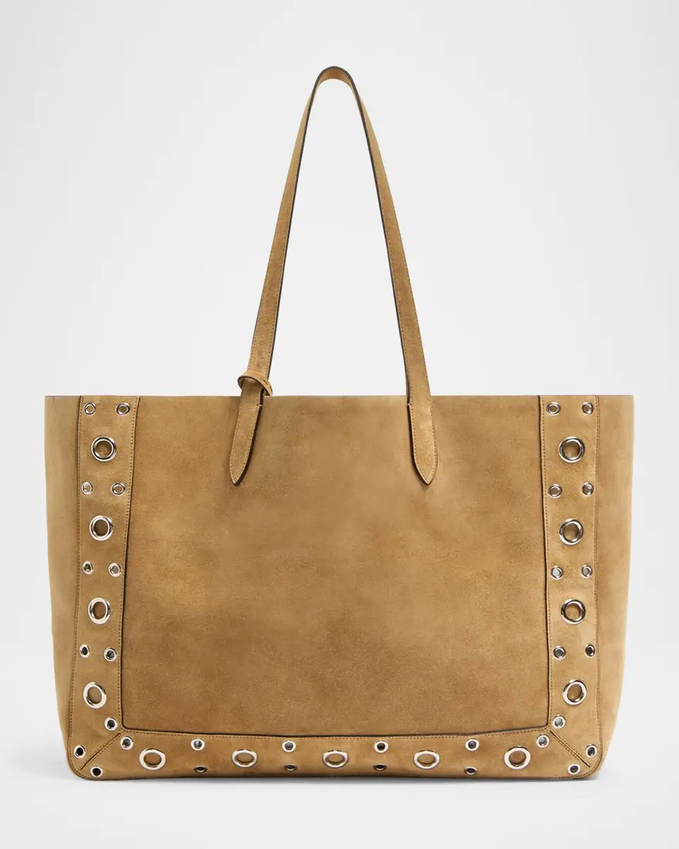 Valentino Garavani Men's Nellcôte Large Suede Tote Bag | Thumbnail 4 Valentino Garavani Men's Nellcôte Large Suede Tote Bag | Thumbnail 4