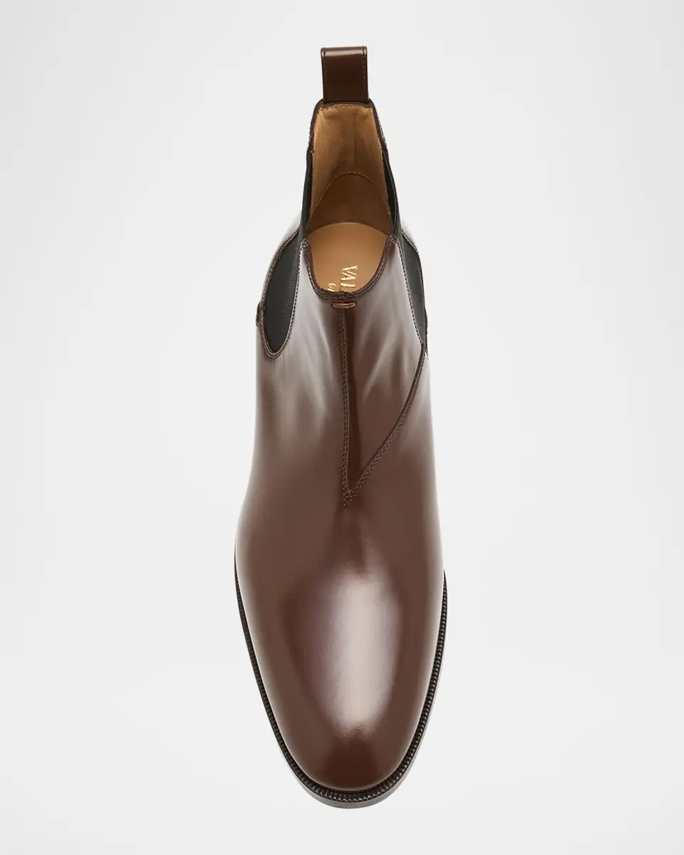Valentino Garavani Men's Pas Des Dieux Smooth Calfskin Chelsea Boots | Thumbnail 6 Valentino Garavani Men's Pas Des Dieux Smooth Calfskin Chelsea Boots | Thumbnail 6