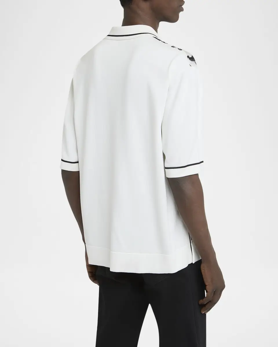 Dolce & Gabbana Men's Silk Majolica Short-Sleeve Shirt | Thumbnail 3 Dolce & Gabbana Men's Silk Majolica Short-Sleeve Shirt | Thumbnail 3