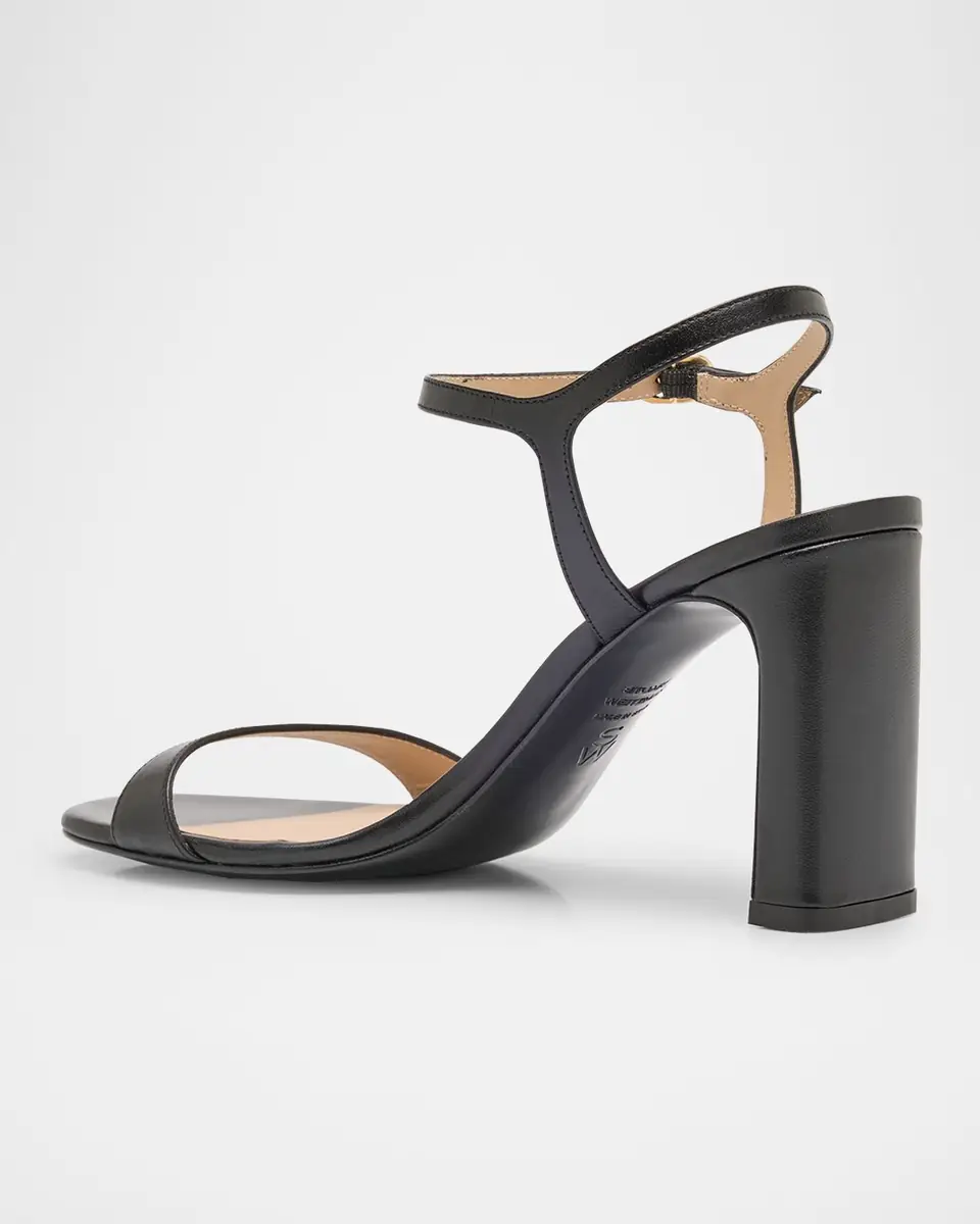 Stuart Weitzman Babette Leather Ankle-Strap Sandals | Thumbnail 3 Stuart Weitzman Babette Leather Ankle-Strap Sandals | Thumbnail 3