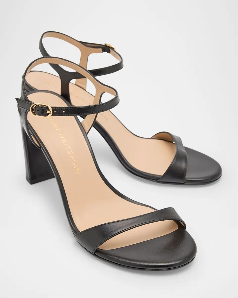 Stuart Weitzman Babette Leather Ankle-Strap Sandals | Thumbnail 4 Stuart Weitzman Babette Leather Ankle-Strap Sandals | Thumbnail 4