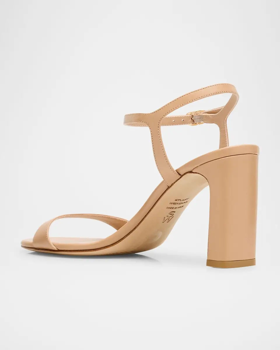 Stuart Weitzman Babette Leather Ankle-Strap Sandals | Thumbnail 8 Stuart Weitzman Babette Leather Ankle-Strap Sandals | Thumbnail 8