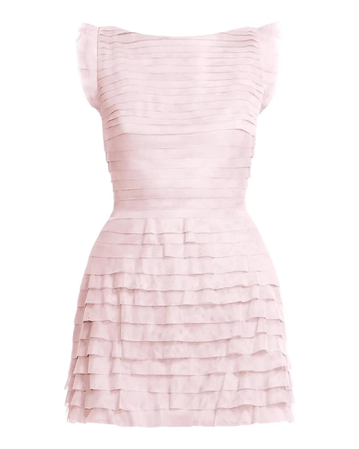 Sleeveless Tiered Tulle Mini Dress
