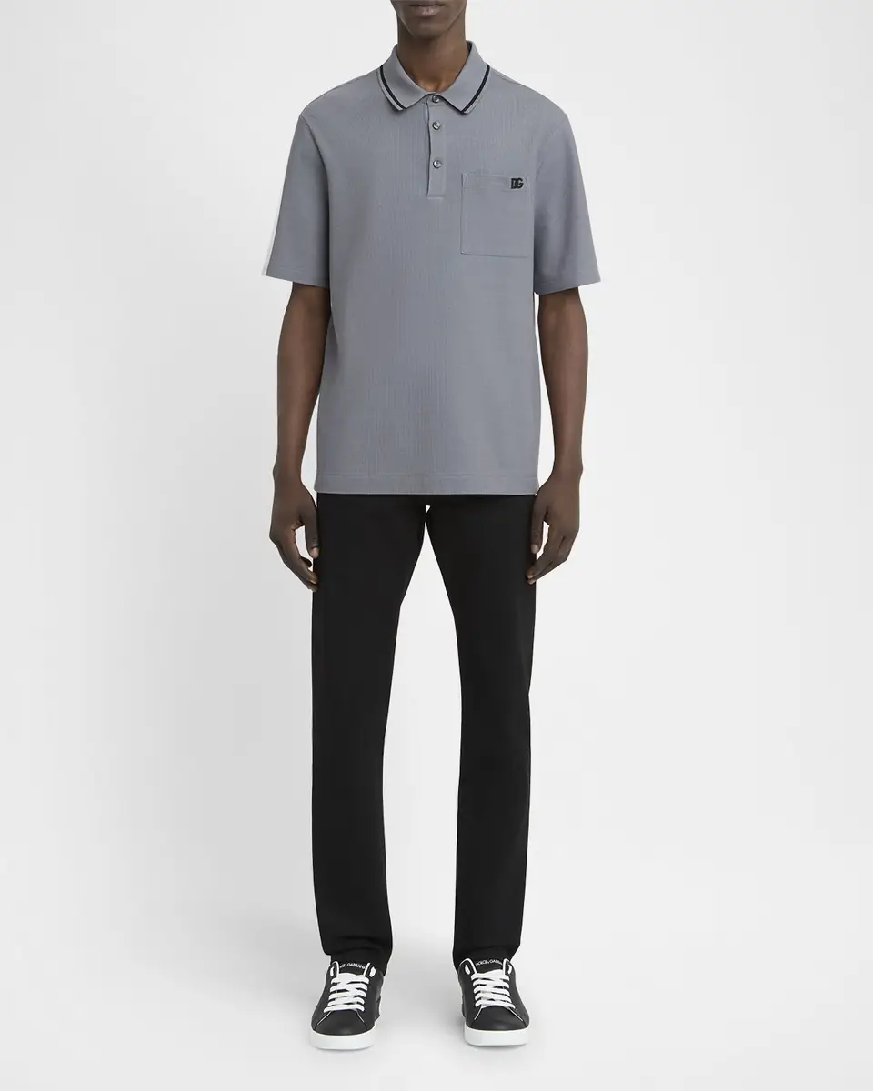 Dolce & Gabbana Men's Black Denim Slim Five-Pocket Pants | Thumbnail 2 Dolce & Gabbana Men's Black Denim Slim Five-Pocket Pants | Thumbnail 2