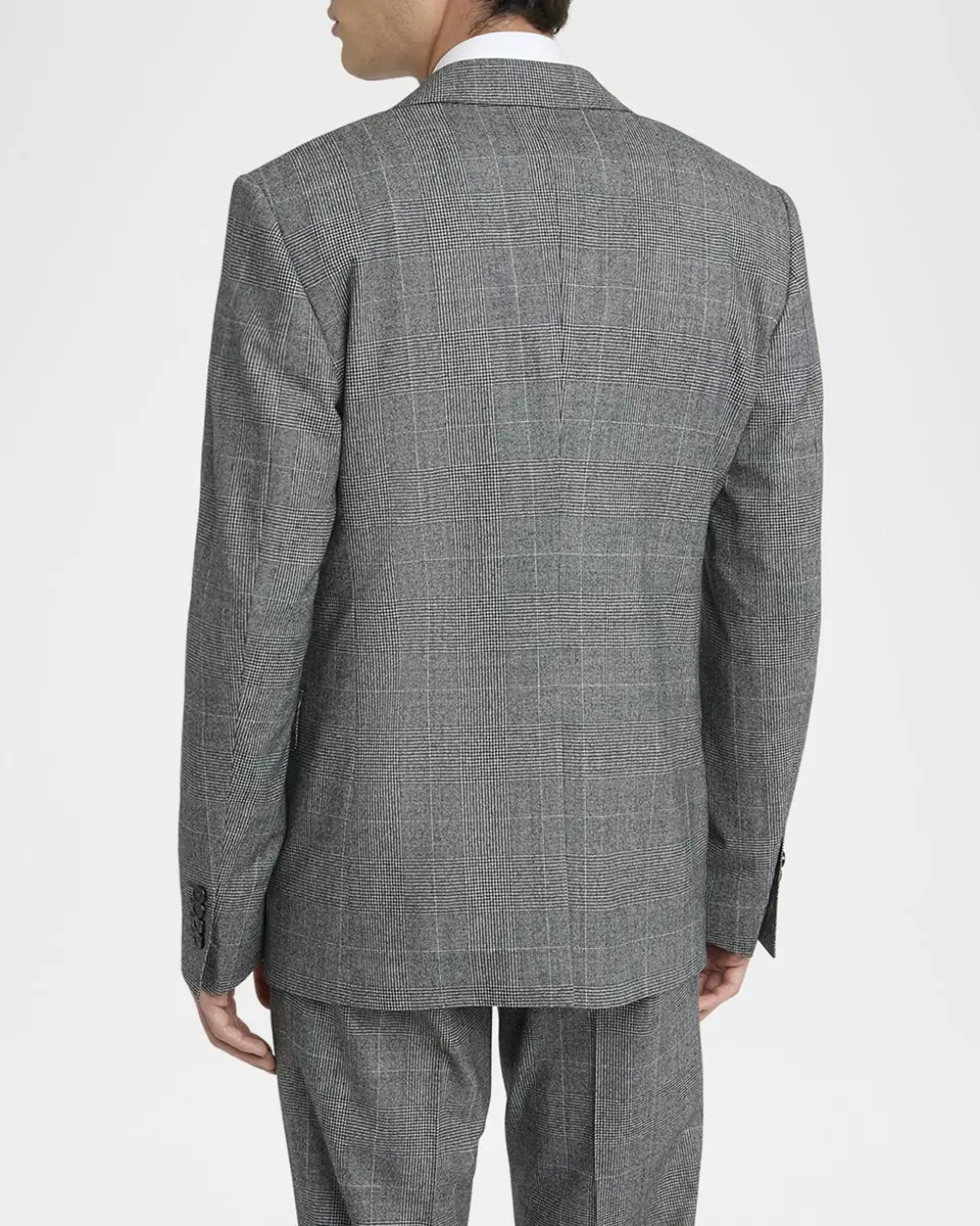 Dolce & Gabbana Men's Wool Glen Plaid Three-Piece Suit | Thumbnail 3