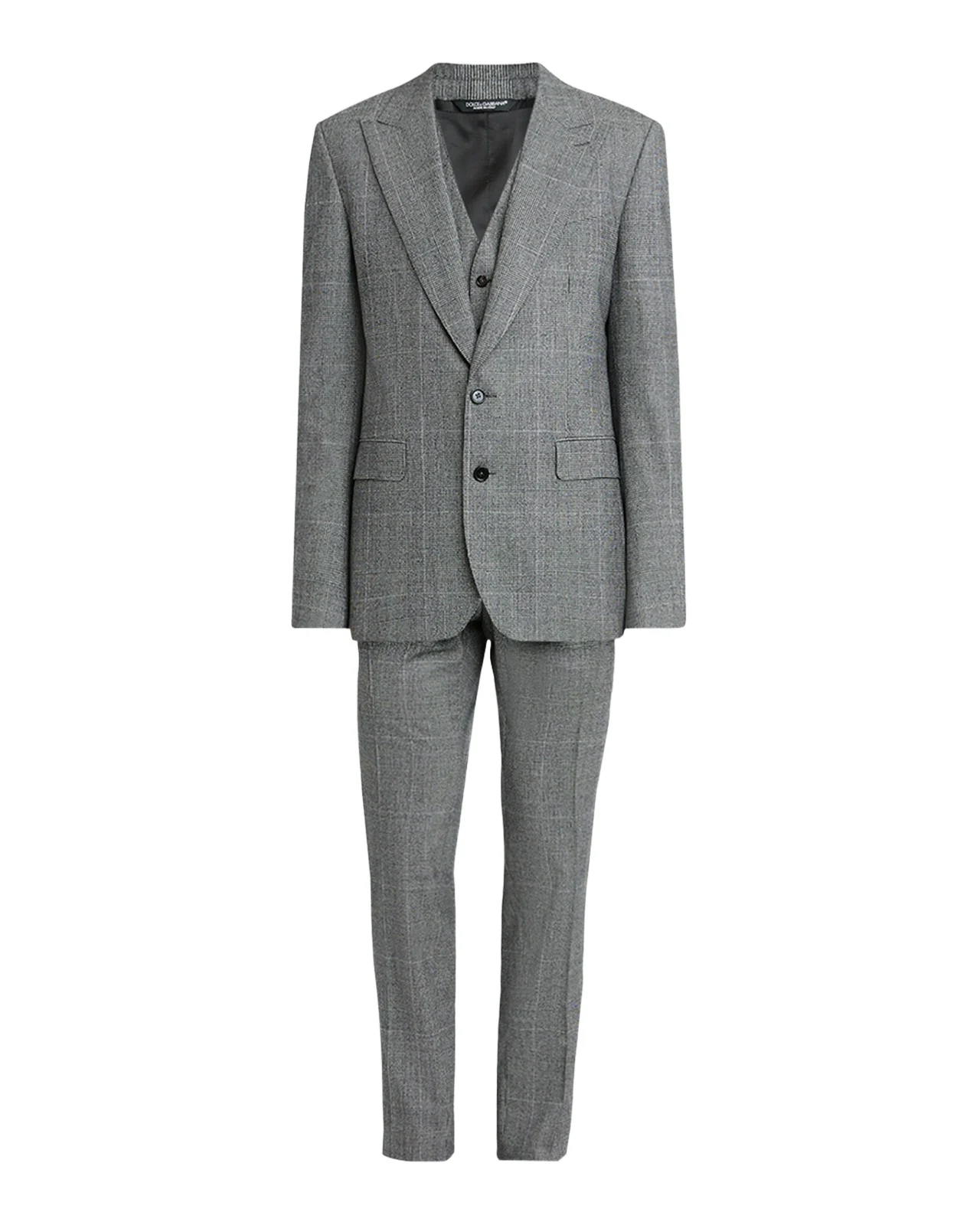 Men's Wool Glen Plaid Three-Piece Suit Men's Wool Glen Plaid Three-Piece Suit