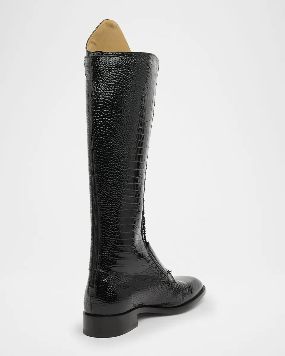 Christian Louboutin Men's Lord Chamb Calf Mini Ali Knee-High Boots | Thumbnail 4 Christian Louboutin Men's Lord Chamb Calf Mini Ali Knee-High Boots | Thumbnail 4