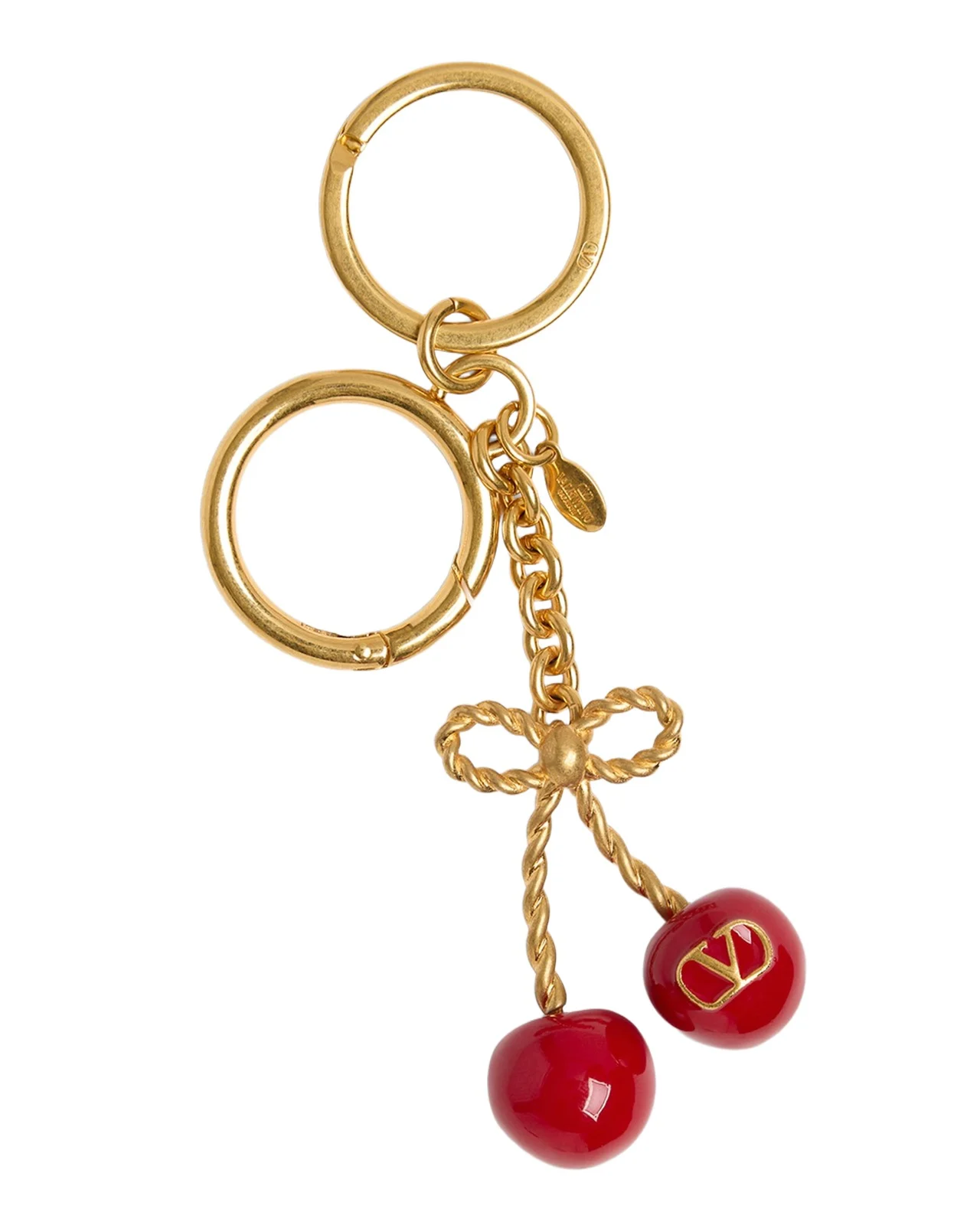 Valentino Garavani VLOGO Signature Cherry Keyring