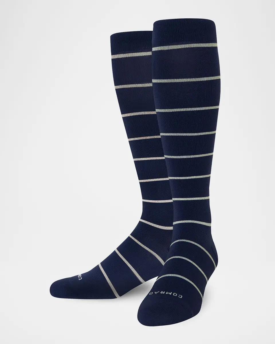 Comrad Men's Stripe Knee-High Compression Socks | Thumbnail 2