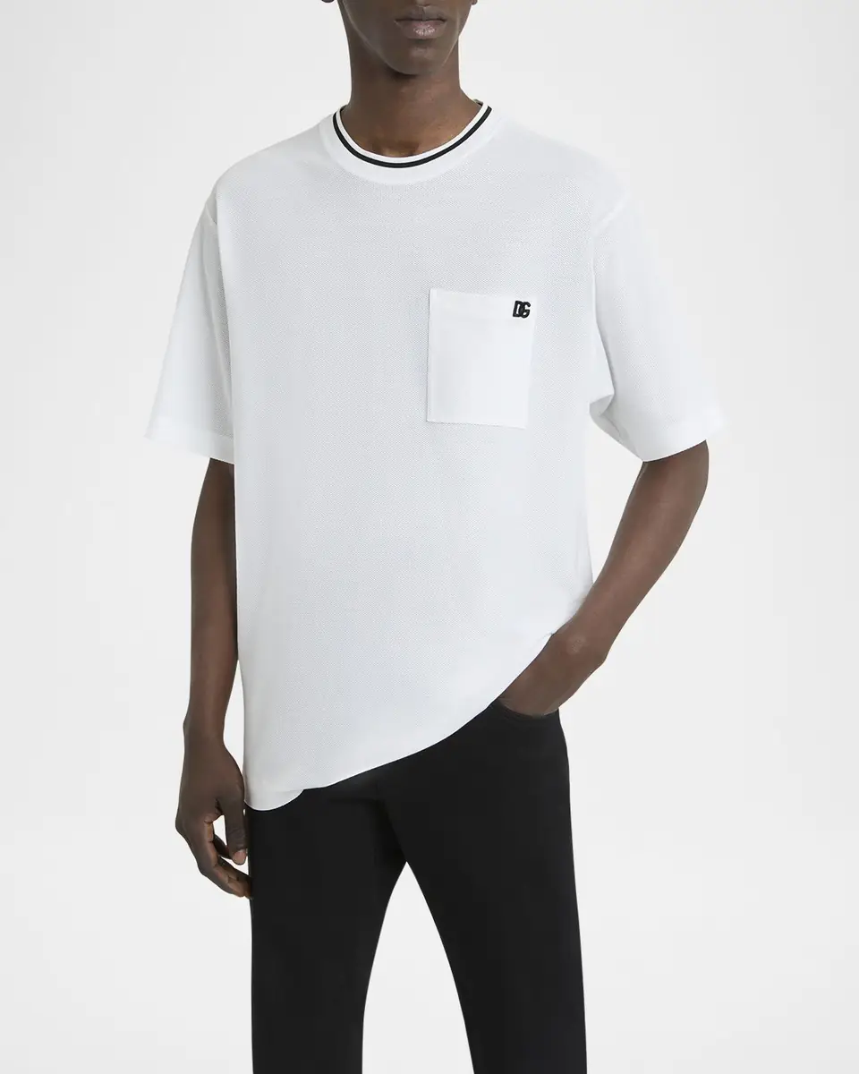 Dolce & Gabbana Men's Cotton DG-Pocket T-Shirt | Thumbnail 3 Dolce & Gabbana Men's Cotton DG-Pocket T-Shirt | Thumbnail 3