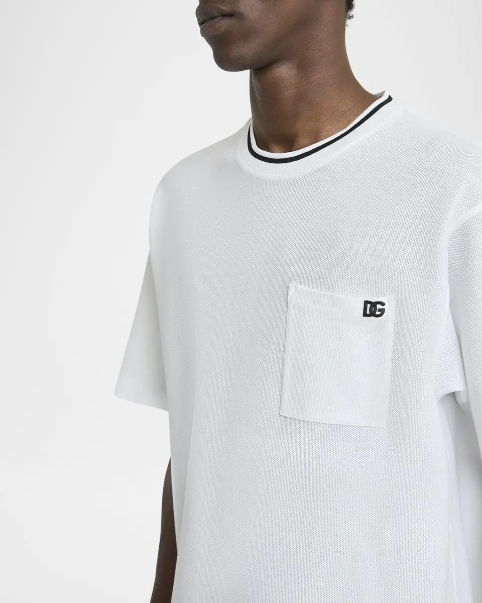 Dolce & Gabbana Men's Cotton DG-Pocket T-Shirt | Thumbnail 4 Dolce & Gabbana Men's Cotton DG-Pocket T-Shirt | Thumbnail 4