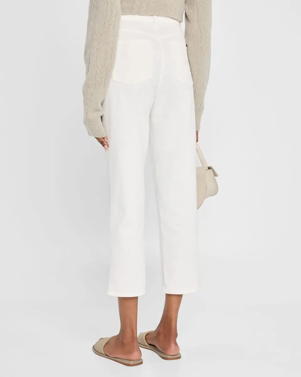 Peserico High-Rise Denim Capri Pants | Thumbnail 3