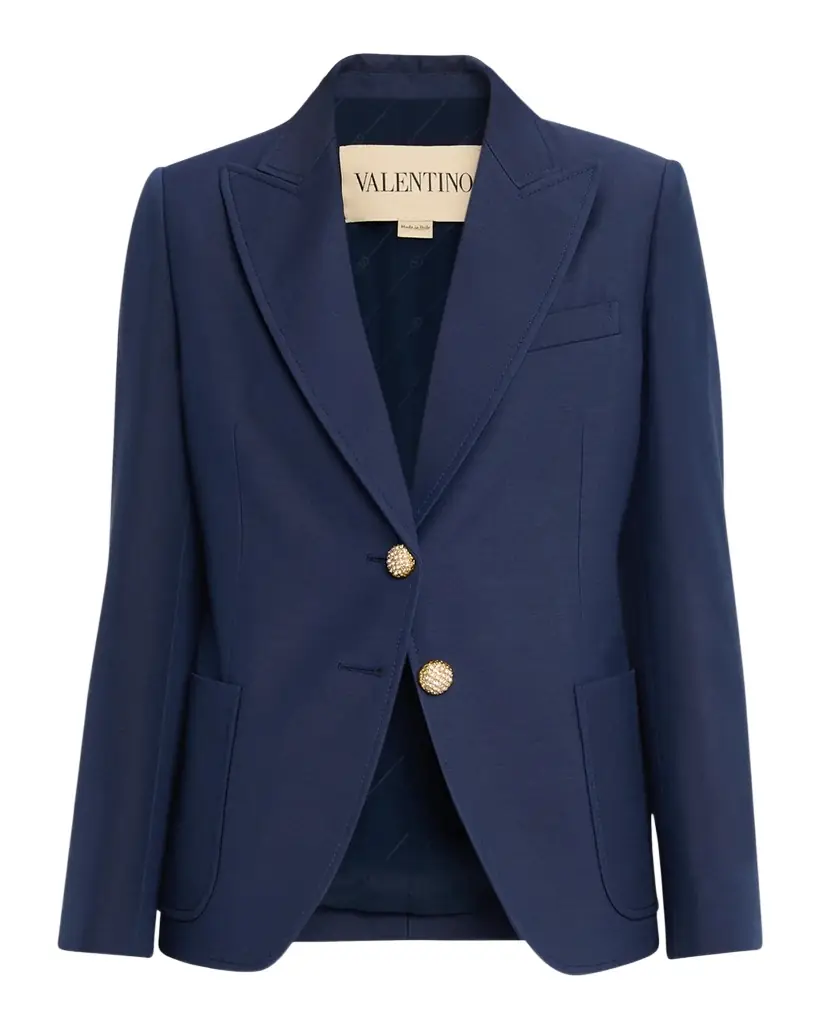 Valentino Garavani Giacca Single-Breasted Blazer | Image 1 Valentino Garavani Giacca Single-Breasted Blazer | Image 1