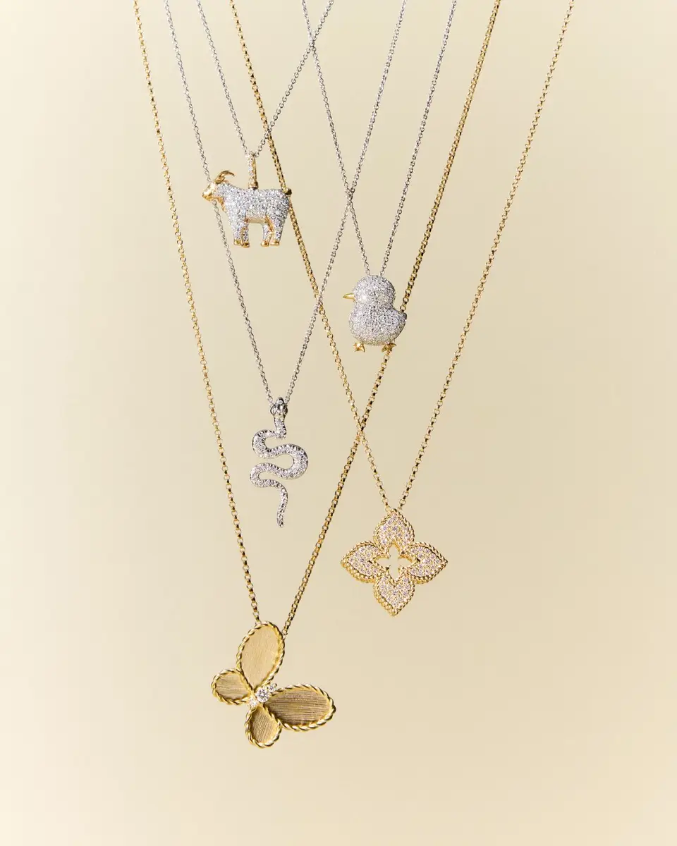 Roberto Coin 18K Gold The Goat Diamond Pendant Necklace | Thumbnail 4 Roberto Coin 18K Gold The Goat Diamond Pendant Necklace | Thumbnail 4