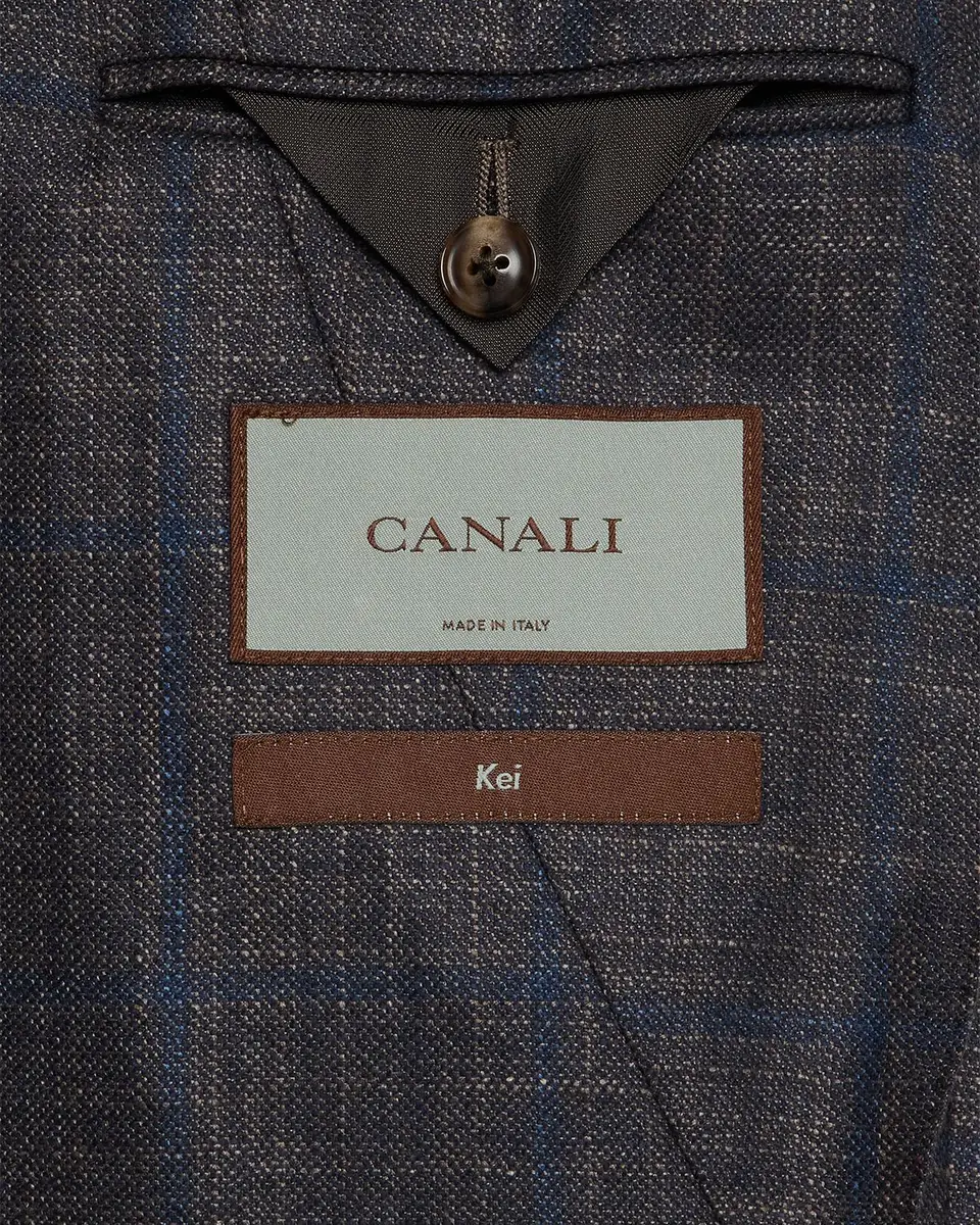 Canali Men's Silk and Cashmere Windowpane Sport Coat | Thumbnail 6 Canali Men's Silk and Cashmere Windowpane Sport Coat | Thumbnail 6