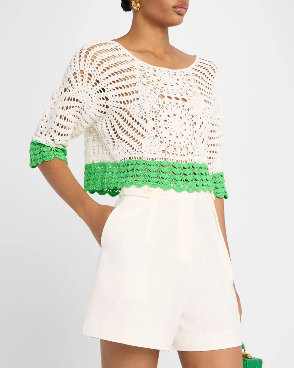 Ramy Brook Kristina Cropped Crochet Top | Thumbnail 4 Ramy Brook Kristina Cropped Crochet Top | Thumbnail 4