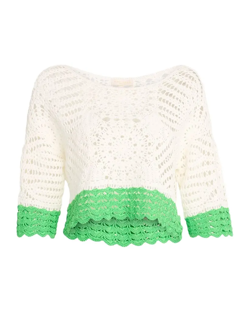 Ramy Brook Kristina Cropped Crochet Top