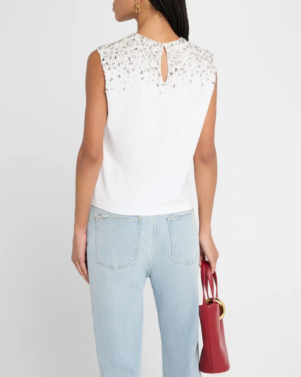 Alice + Olivia Micah Embellished Muscle Tank | Thumbnail 3