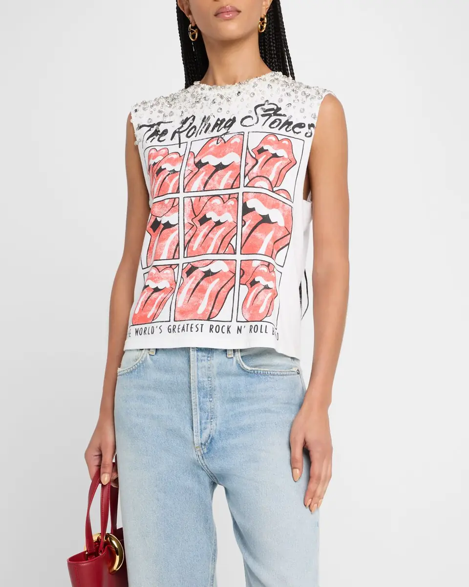 Alice + Olivia Micah Embellished Muscle Tank | Thumbnail 4