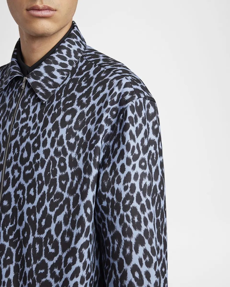 Jil Sander Men's Cheetah-Print Shirt Jacket | Thumbnail 5 Jil Sander Men's Cheetah-Print Shirt Jacket | Thumbnail 5