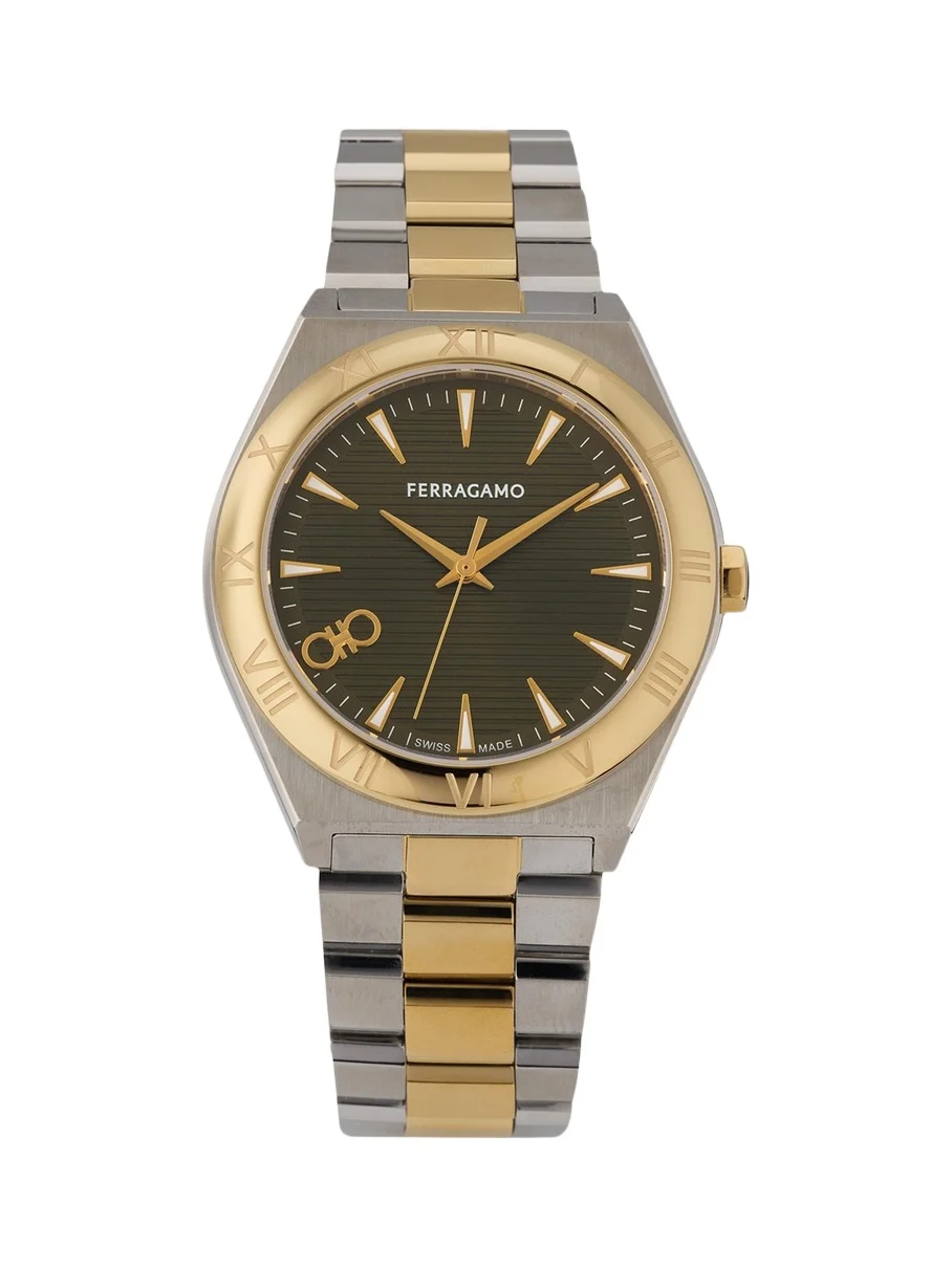 Ferragamo Vega Upper East 40mm Two Tone Bracelet Watch