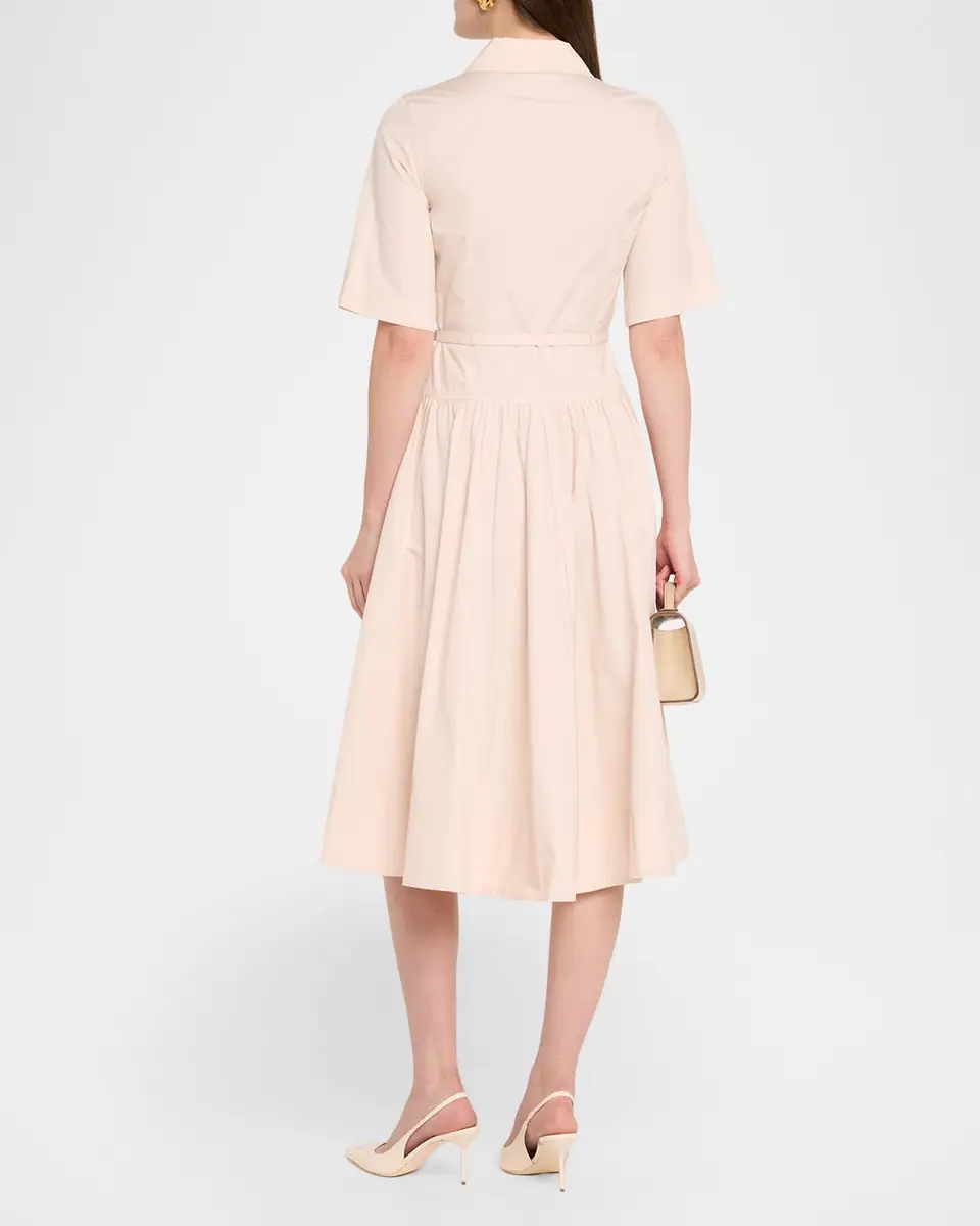 Co Short-Sleeve Belted A-line Dress | Thumbnail 6 Co Short-Sleeve Belted A-line Dress | Thumbnail 6