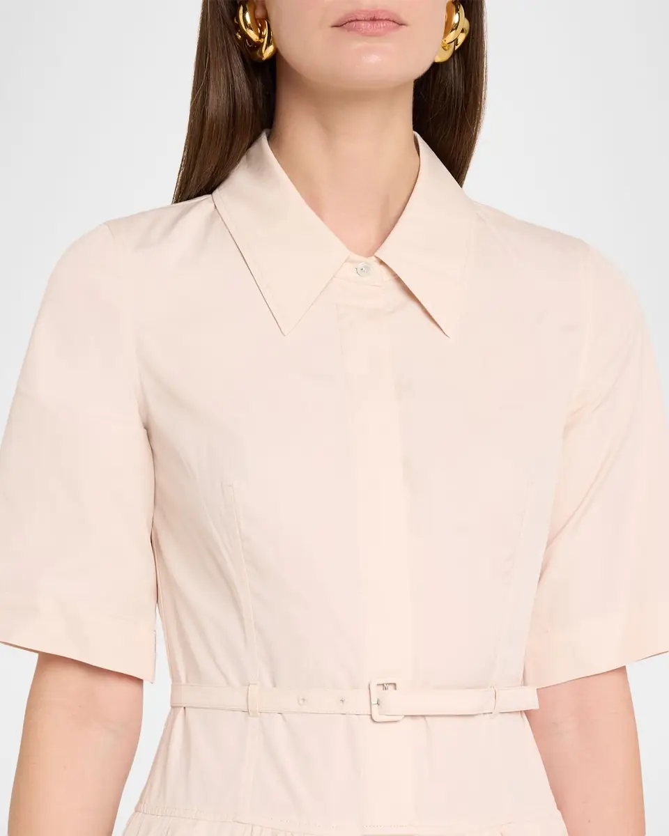 Co Short-Sleeve Belted A-line Dress | Thumbnail 8 Co Short-Sleeve Belted A-line Dress | Thumbnail 8