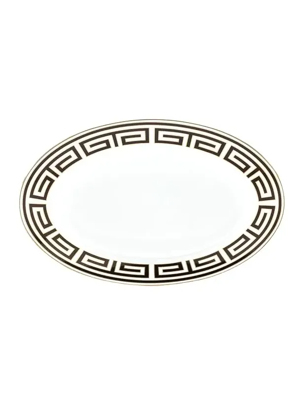 GINORI 1735 Labirinto Ebano Oval Flat Platter