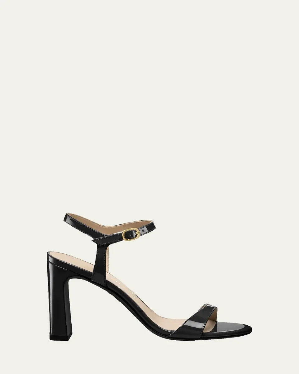 Stuart Weitzman Babette Patent Leather Ankle-Strap Sandals | Thumbnail 12 Stuart Weitzman Babette Patent Leather Ankle-Strap Sandals | Thumbnail 12