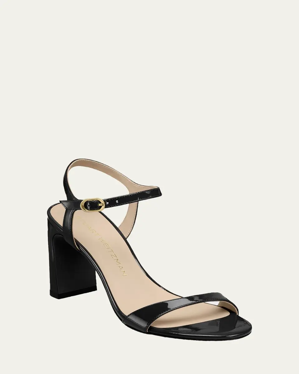 Stuart Weitzman Babette Patent Leather Ankle-Strap Sandals | Thumbnail 13 Stuart Weitzman Babette Patent Leather Ankle-Strap Sandals | Thumbnail 13