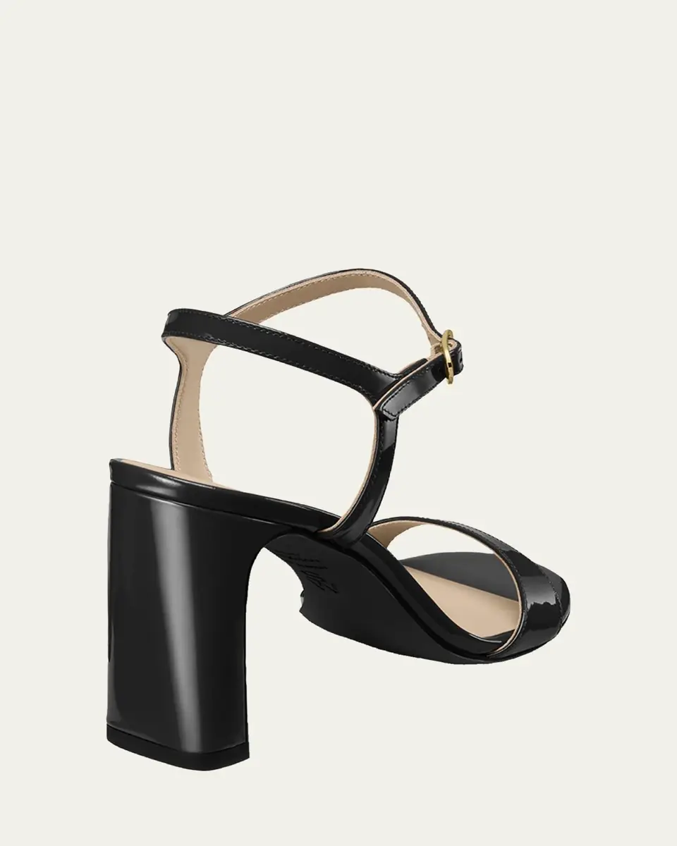 Stuart Weitzman Babette Patent Leather Ankle-Strap Sandals | Thumbnail 14 Stuart Weitzman Babette Patent Leather Ankle-Strap Sandals | Thumbnail 14