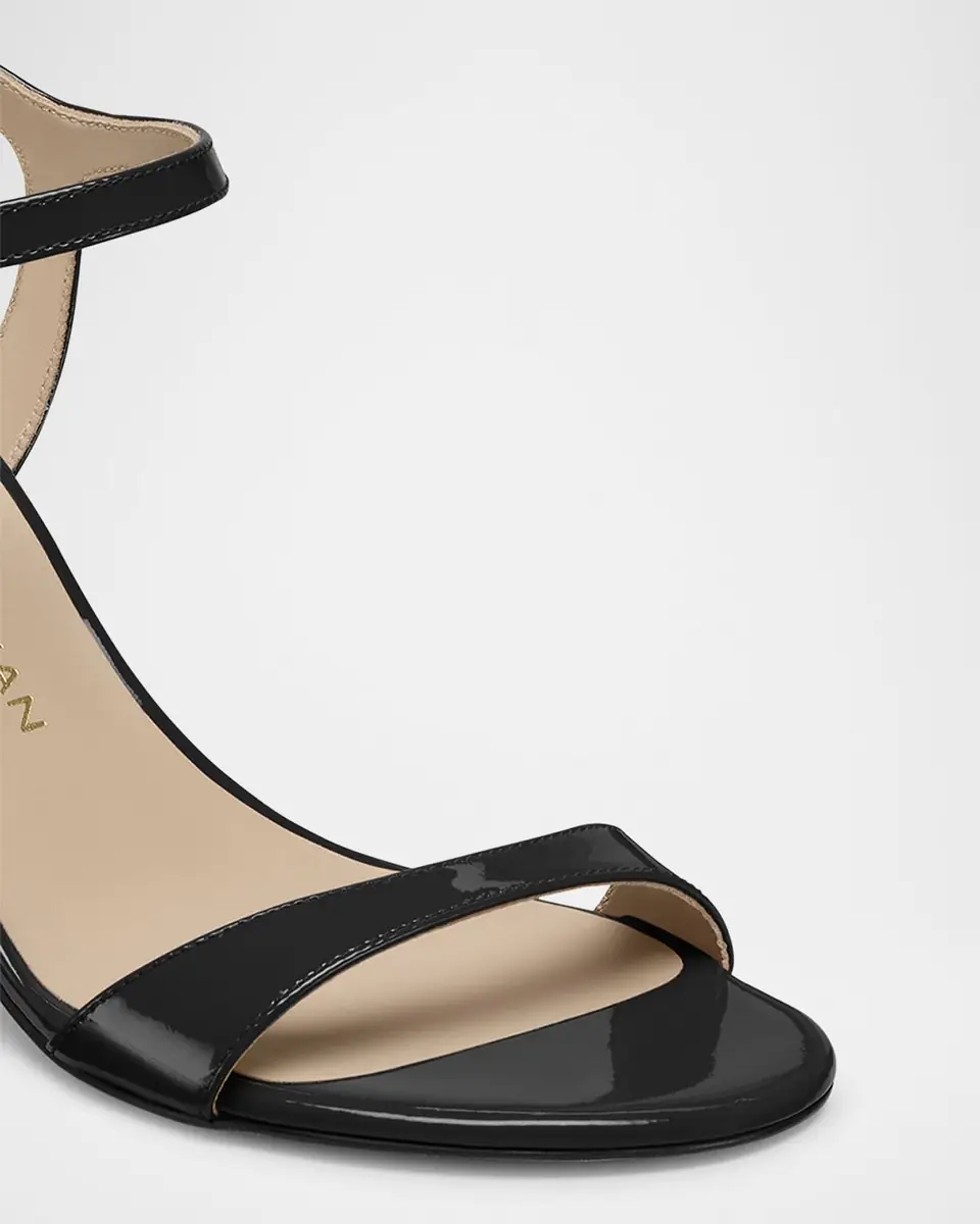 Stuart Weitzman Babette Patent Leather Ankle-Strap Sandals | Thumbnail 3 Stuart Weitzman Babette Patent Leather Ankle-Strap Sandals | Thumbnail 3