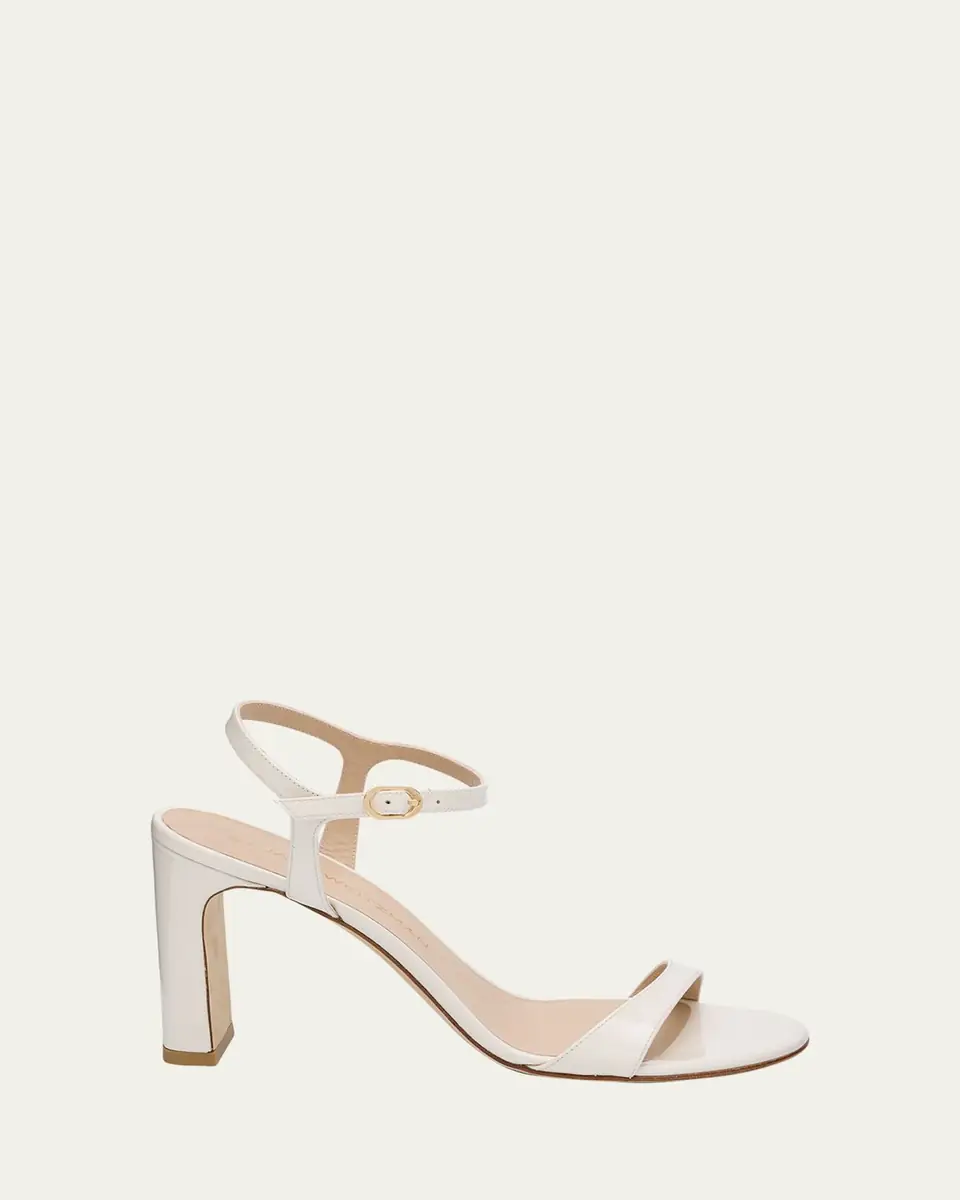 Stuart Weitzman Babette Patent Leather Ankle-Strap Sandals | Thumbnail 4 Stuart Weitzman Babette Patent Leather Ankle-Strap Sandals | Thumbnail 4