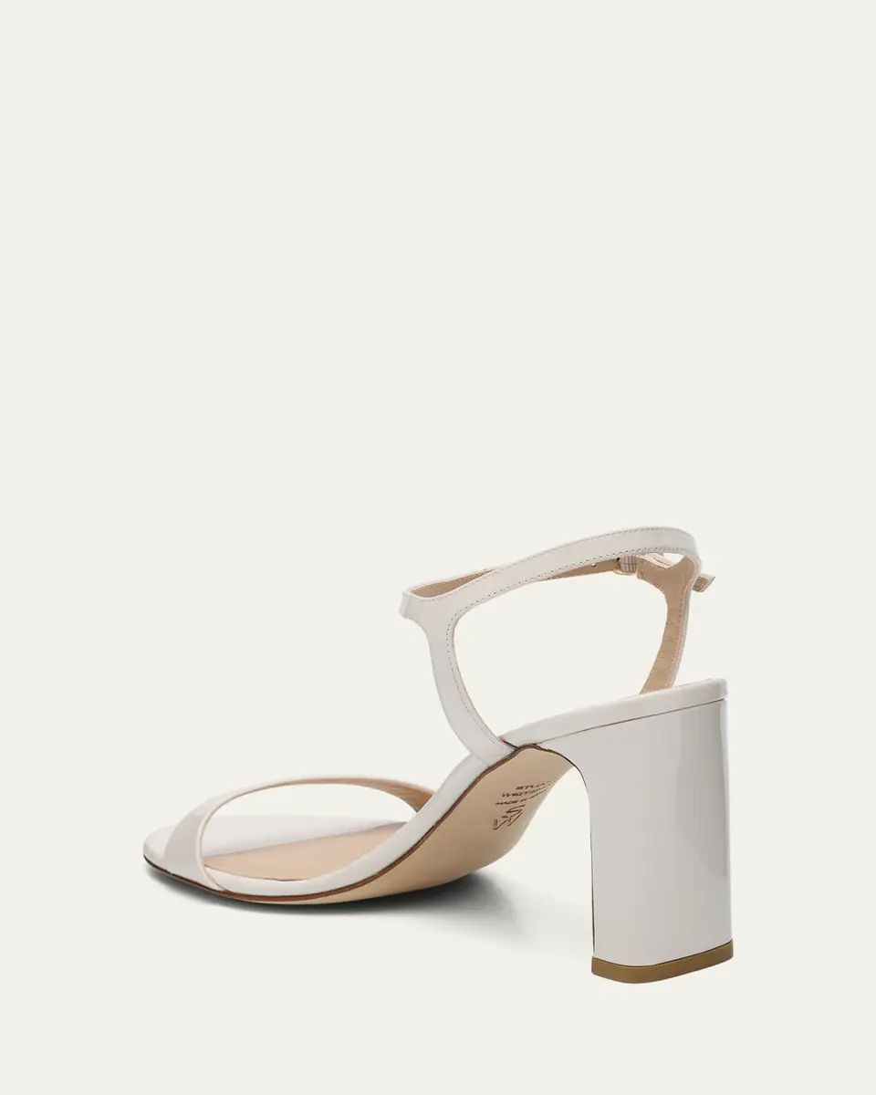 Stuart Weitzman Babette Patent Leather Ankle-Strap Sandals | Thumbnail 7 Stuart Weitzman Babette Patent Leather Ankle-Strap Sandals | Thumbnail 7