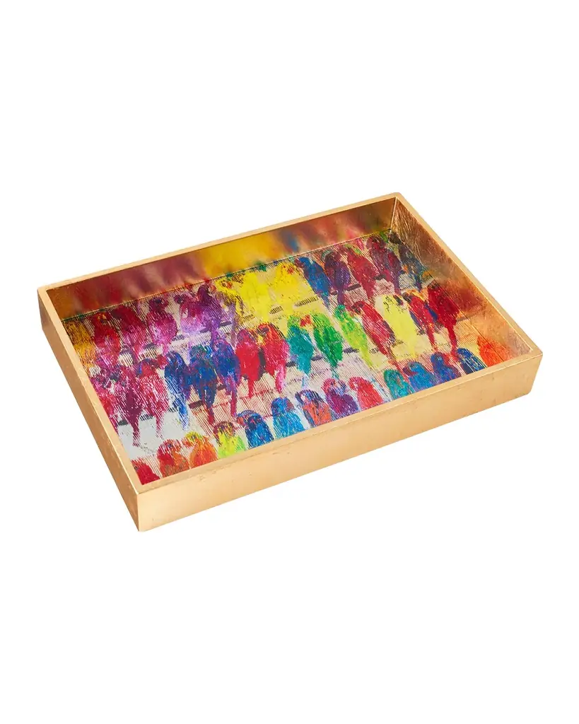 Lories Gold Leaf Vanity Tray Lories Gold Leaf Vanity Tray