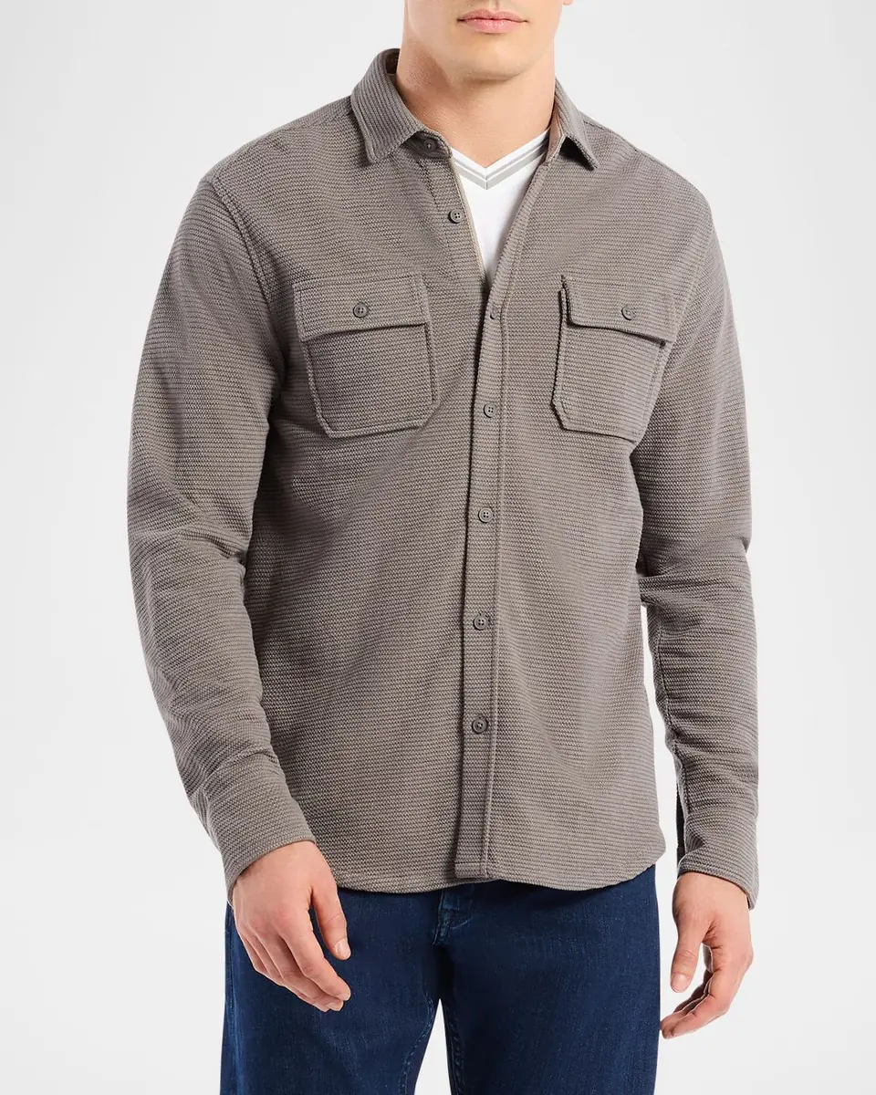 Robert Graham Men's Brunner Pocket Knit Button-Down Shirt | Thumbnail 3 Robert Graham Men's Brunner Pocket Knit Button-Down Shirt | Thumbnail 3