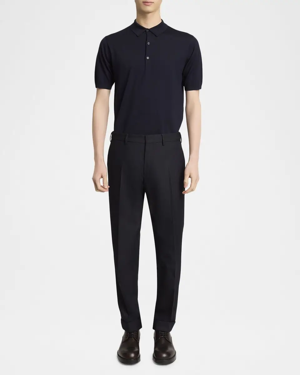 Dries Van Noten Men's Philip Herringbone Wool Pants | Thumbnail 2
