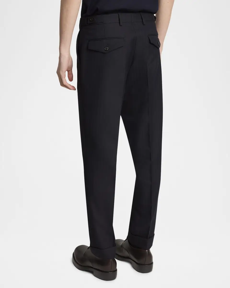 Dries Van Noten Men's Philip Herringbone Wool Pants | Thumbnail 3