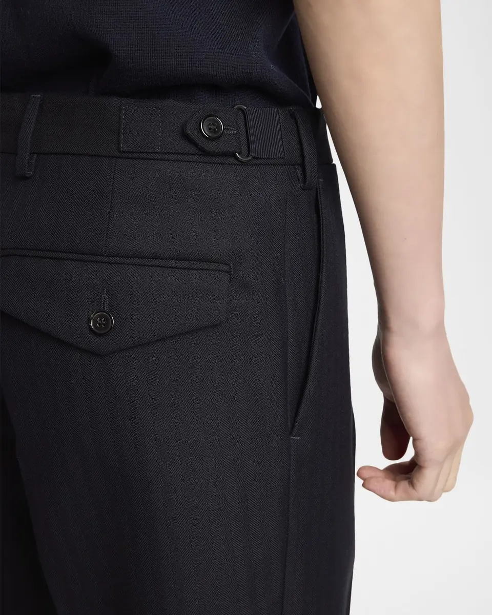 Dries Van Noten Men's Philip Herringbone Wool Pants | Thumbnail 5