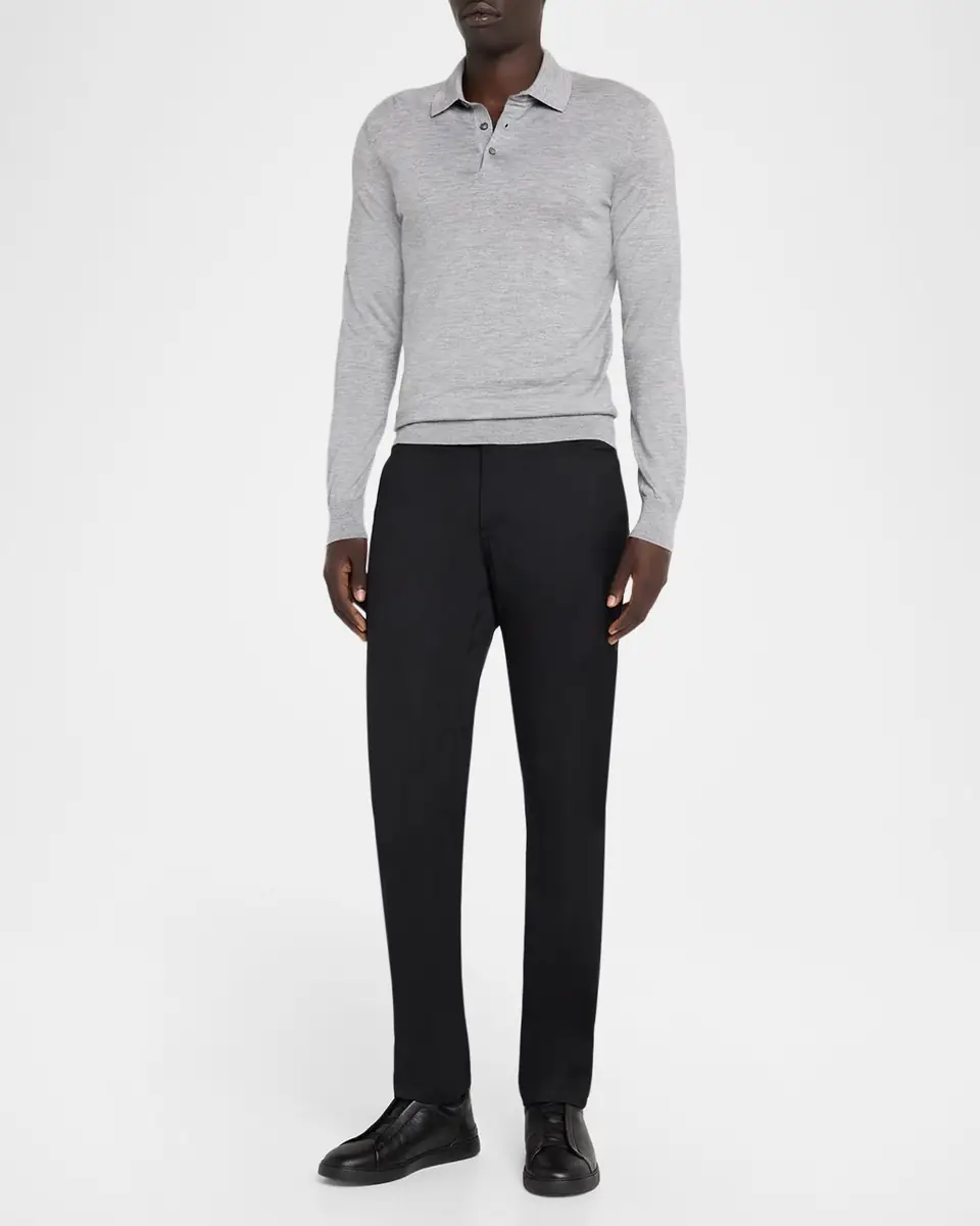 ZEGNA Men's Wool Slim Fit Five-Pocket Pants | Thumbnail 2