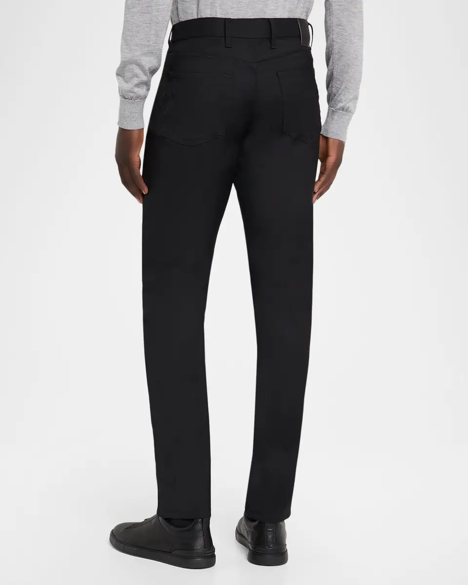 ZEGNA Men's Wool Slim Fit Five-Pocket Pants | Thumbnail 3